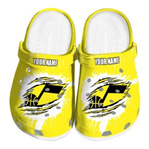 custom utah jazz splash motif background clog best selling
