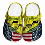 custom utah jazz star spangled side pattern clog best selling