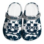 custom utah state aggies splatter pattern clog best selling