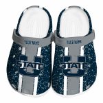 custom utah state aggies vertical stripes clog best selling