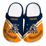 custom utep miners baseball motif clog best selling