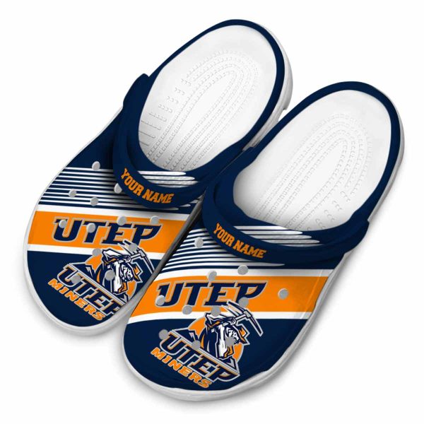 custom utep miners vibrant dual tone clog latest model