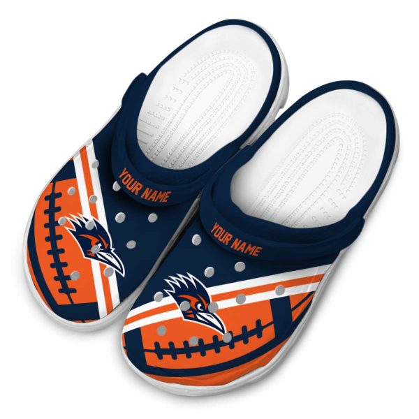 custom utsa roadrunners football motif clog latest model