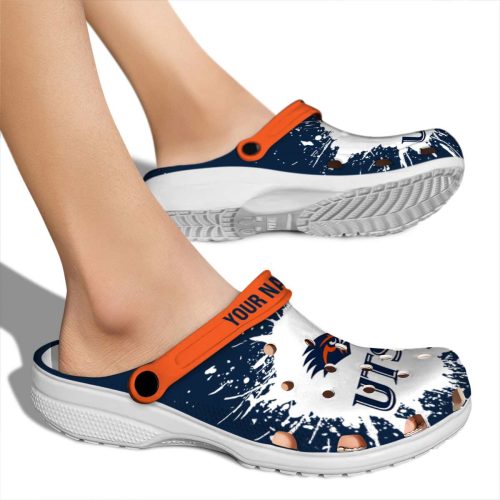 custom utsa roadrunners splash art clog fashion forward