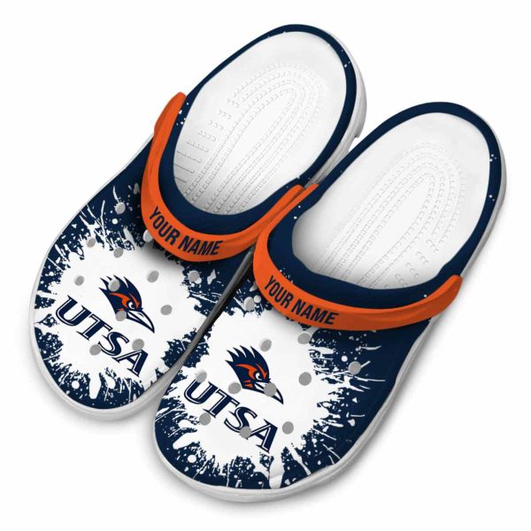 custom utsa roadrunners splash art clog latest model