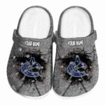 custom vancouver canucks cracked ground texture clog best selling