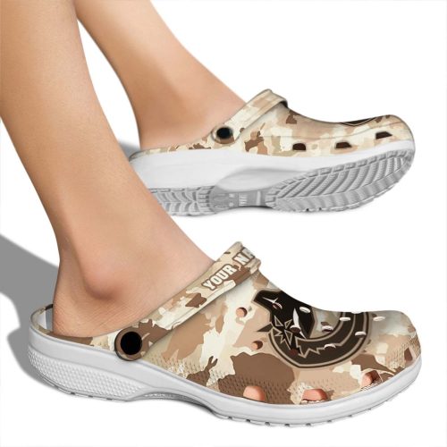 custom vancouver canucks desert camo clog fashion forward