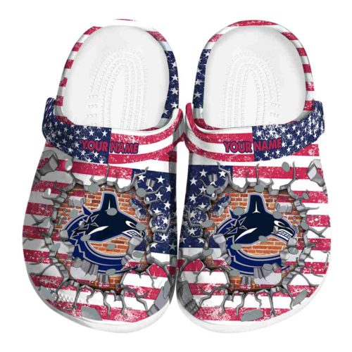 custom vancouver canucks freedom splinter clog best selling