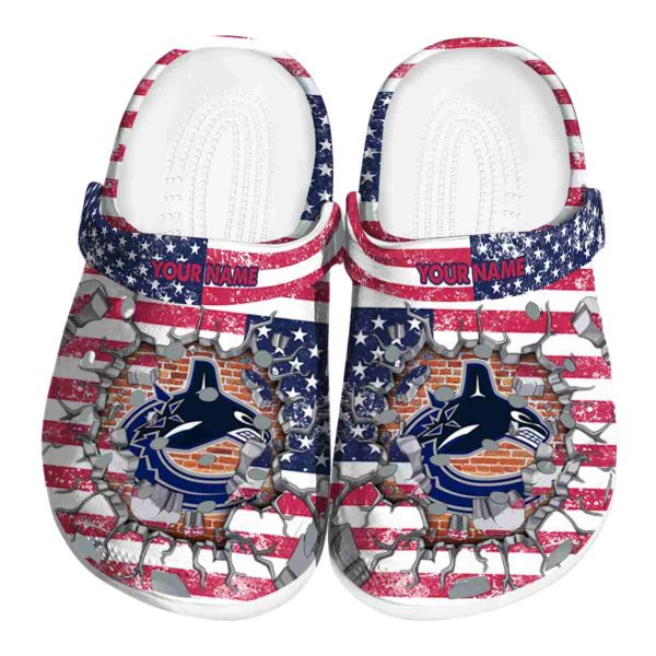 custom vancouver canucks freedom splinter clog best selling