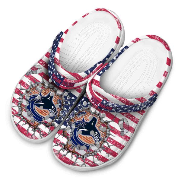 custom vancouver canucks freedom splinter clog latest model