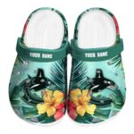 custom vancouver canucks tropical vibes clog best selling