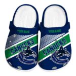custom vancouver canucks vibrant dual tone clog best selling