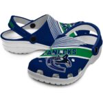 custom vancouver canucks vibrant dual tone clog best selling