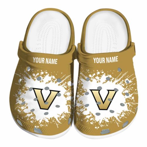 custom vanderbilt commodores splatter background clog best selling
