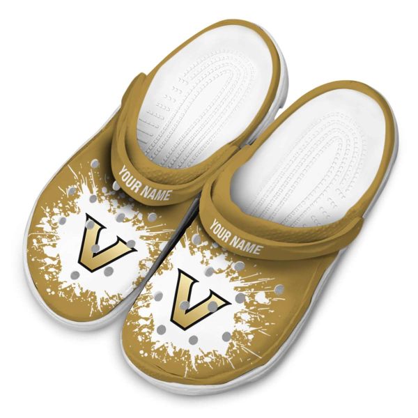custom vanderbilt commodores splatter background clog latest model