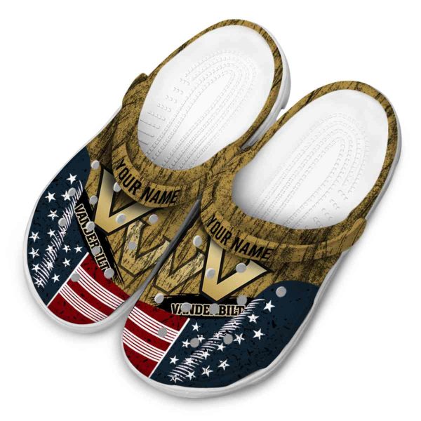 custom vanderbilt commodores star spangled side pattern clog latest model