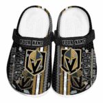 custom vegas golden knights contrasting stripes clog best selling