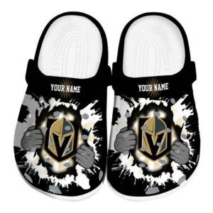 custom vegas golden knights gripping hand clog best selling