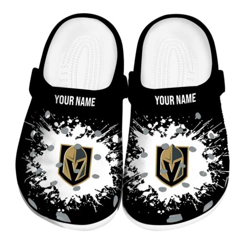 custom vegas golden knights splatter background clog best selling