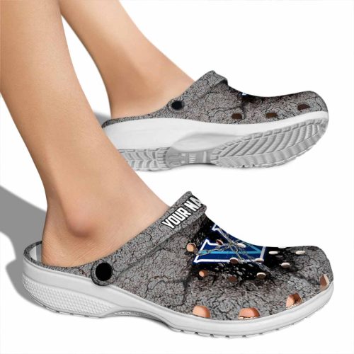 custom villanova wildcats cracked ground texture clog fashion forward