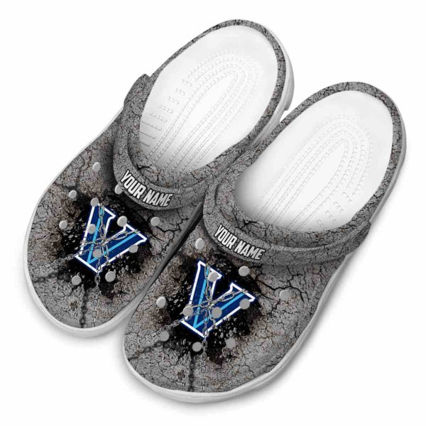 custom villanova wildcats cracked ground texture clog latest model