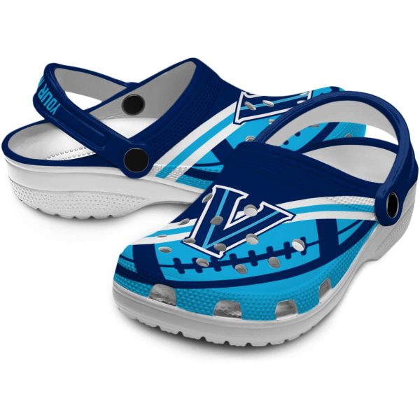 custom villanova wildcats football motif clog high quality
