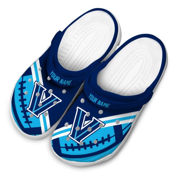 custom villanova wildcats football motif clog latest model