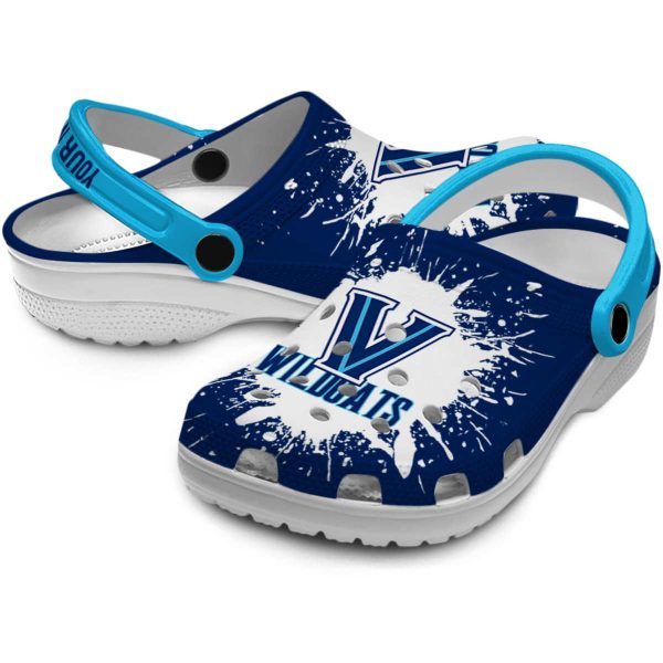custom villanova wildcats splash art clog high quality