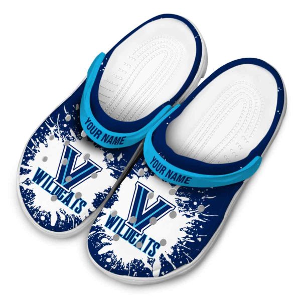 custom villanova wildcats splash art clog latest model