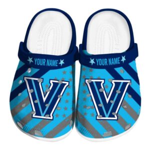 custom villanova wildcats star spangled graphic clog best selling