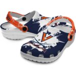 custom virginia cavaliers splatter pattern clog best selling