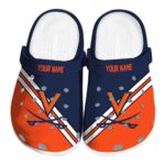 custom virginia cavaliers striped accents clog best selling