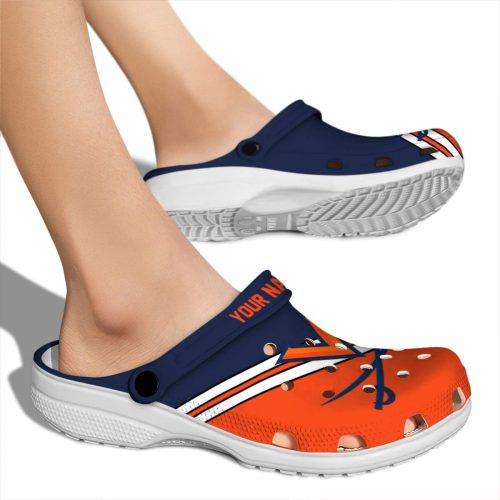 custom virginia cavaliers striped accents clog fashion forward