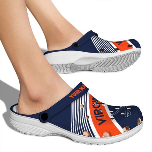 custom virginia cavaliers vibrant dual tone clog fashion forward