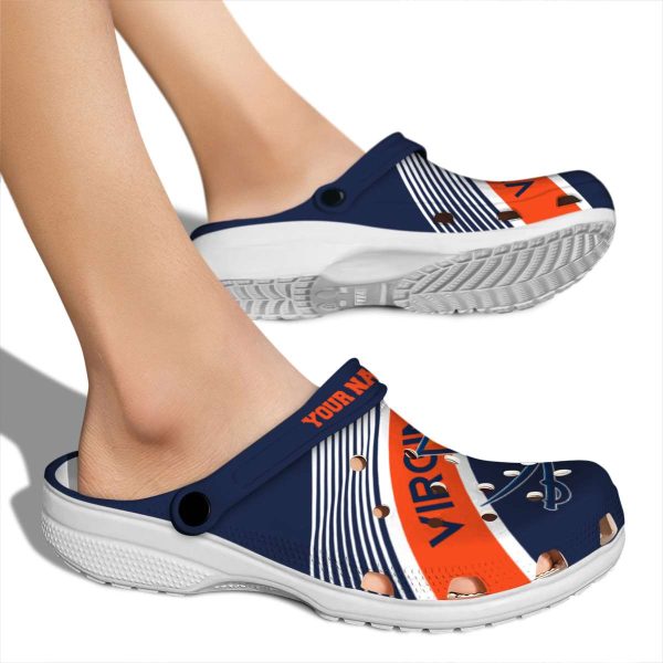 custom virginia cavaliers vibrant dual tone clog fashion forward