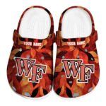 custom wake forest demon deacons autumn leaves clog best selling