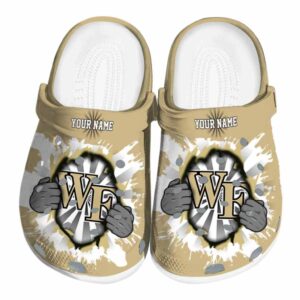 custom wake forest demon deacons gripping hand clog best selling