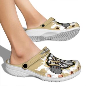 custom wake forest demon deacons gripping hand clog fashion forward