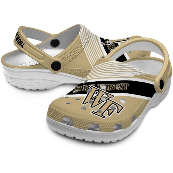 custom wake forest demon deacons vibrant dual tone clog high quality