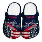 custom washington capitals star spangled side pattern clog best selling