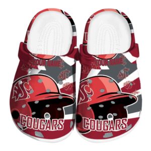 custom washington state cougars baseball helmet clog best selling