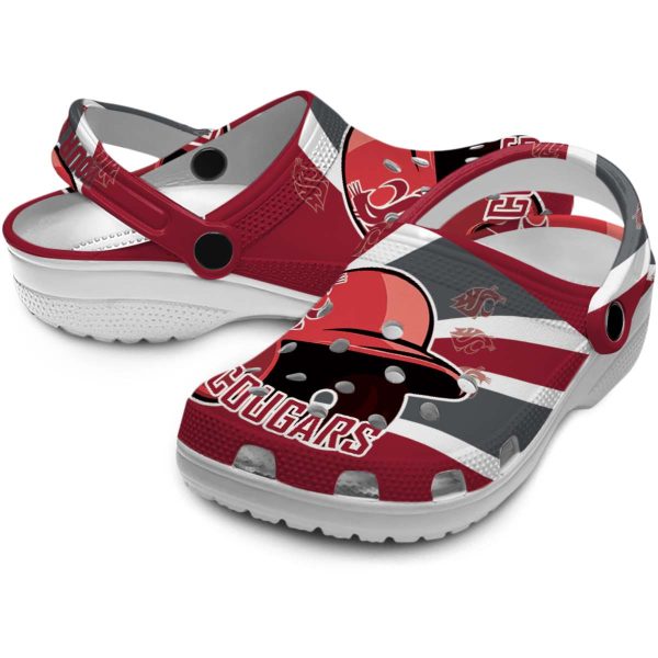 custom washington state cougars baseball helmet clog high quality