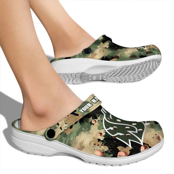 custom washington state cougars camouflage craze clog fashion forward