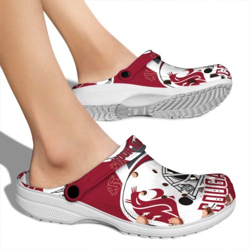 custom washington state cougars football helmet clog fashion forward