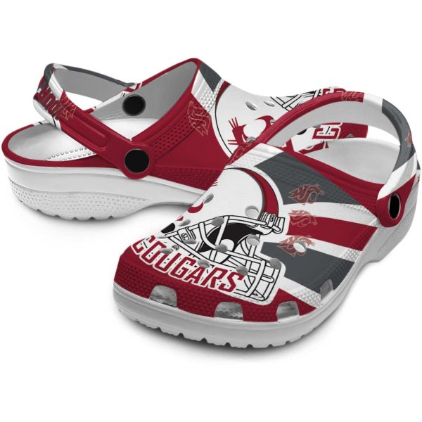custom washington state cougars football helmet clog high quality