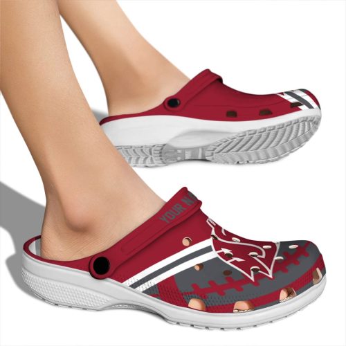 custom washington state cougars football motif clog fashion forward