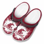 custom washington state cougars splash art clog best selling