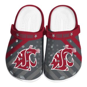 custom washington state cougars star spangled graphic clog best selling