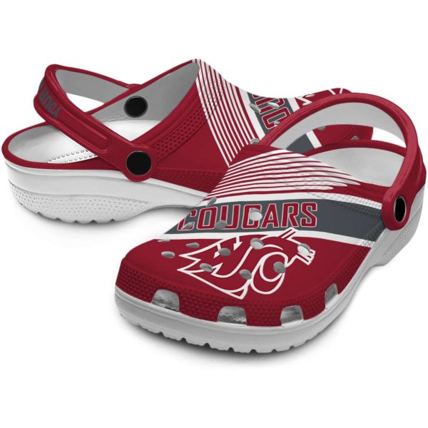 custom washington state cougars vibrant dual tone clog high quality