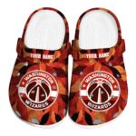 custom washington wizards autumn leaves clog best selling